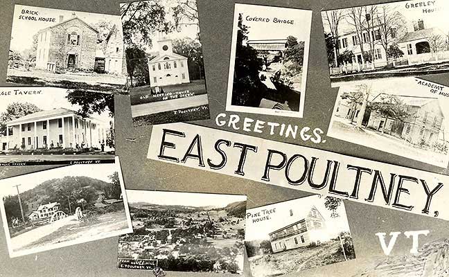 Welcome To East Poultney postcard