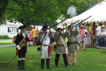 Re-enactors, musket fire