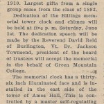 GMC Gets new electric clock with chimes
