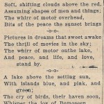 Poem of Sunset at Bomoseen July 25, 1940
