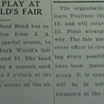 Poultney Band worlds fair