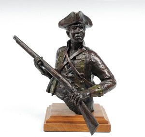 Bronze casting of an unnamed black Revolutionary War soldier
Image courtesy of The American Revolution Institute of The Society of the Cincinnati