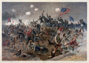 Battle of Spotsylvania Court House
Chromolithograph by Thure de Thulstrup